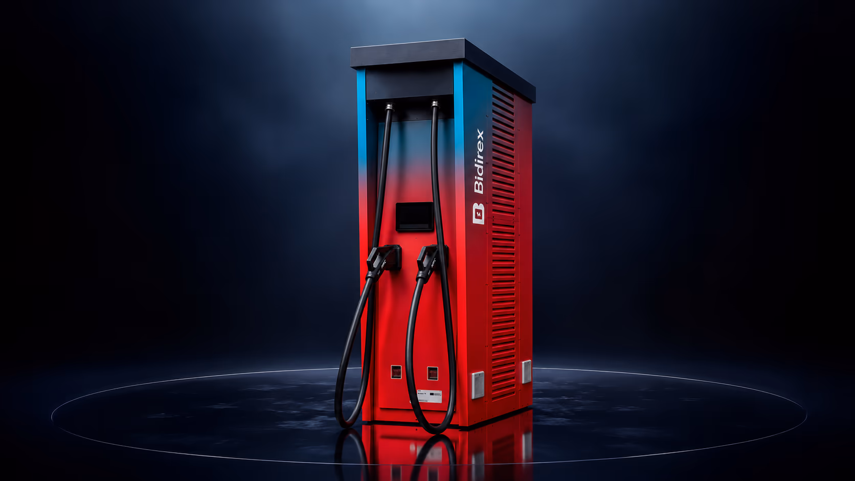 Bidirex TITAN HPC Ladestation im dunklen Bidirex-Design